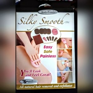 NEW SILKY SMOOTH ALL NATURAL HAIR REMOVAL & EXFOLIATER, EASY SAFE PAINLESS